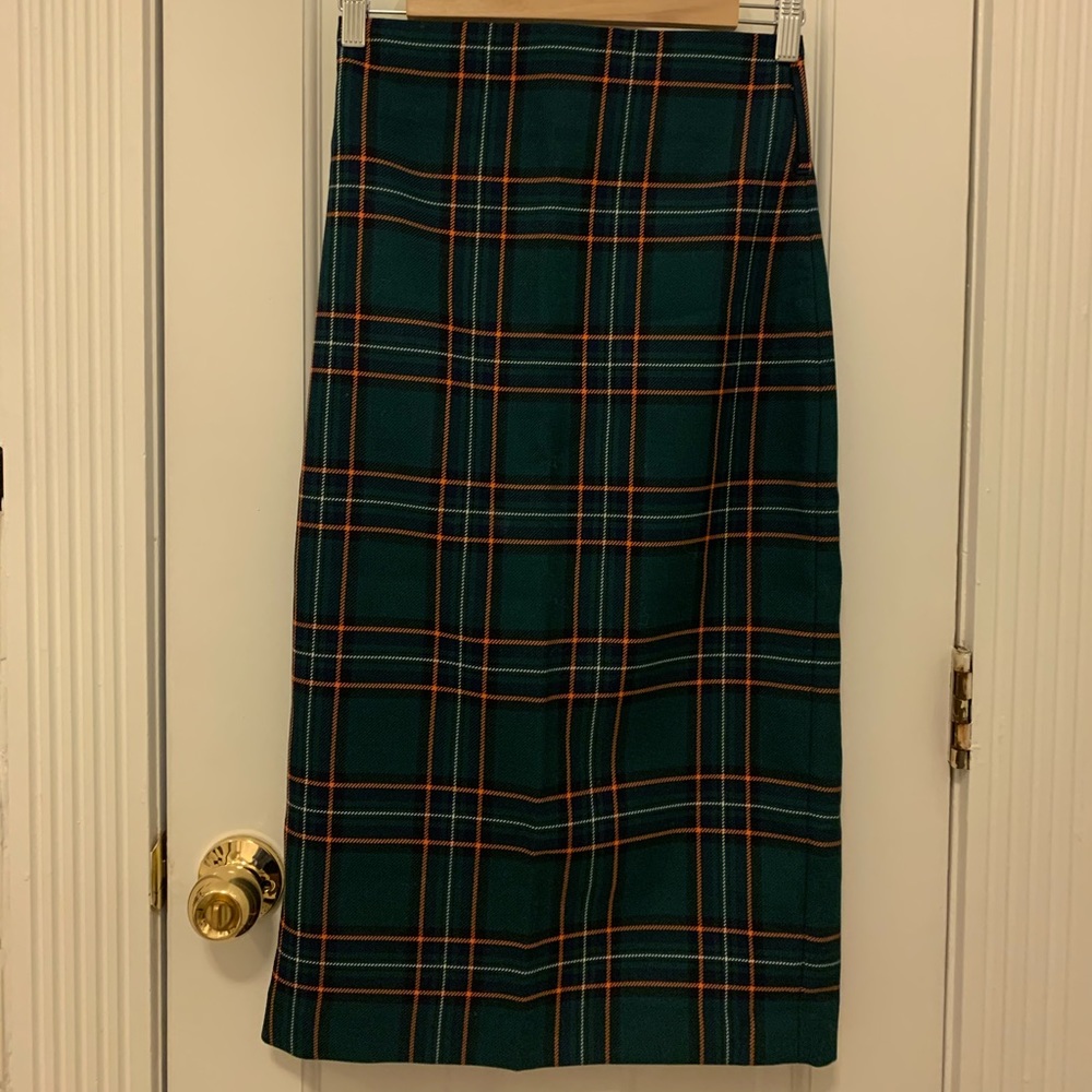 Zara Flannel Pencil Skirt